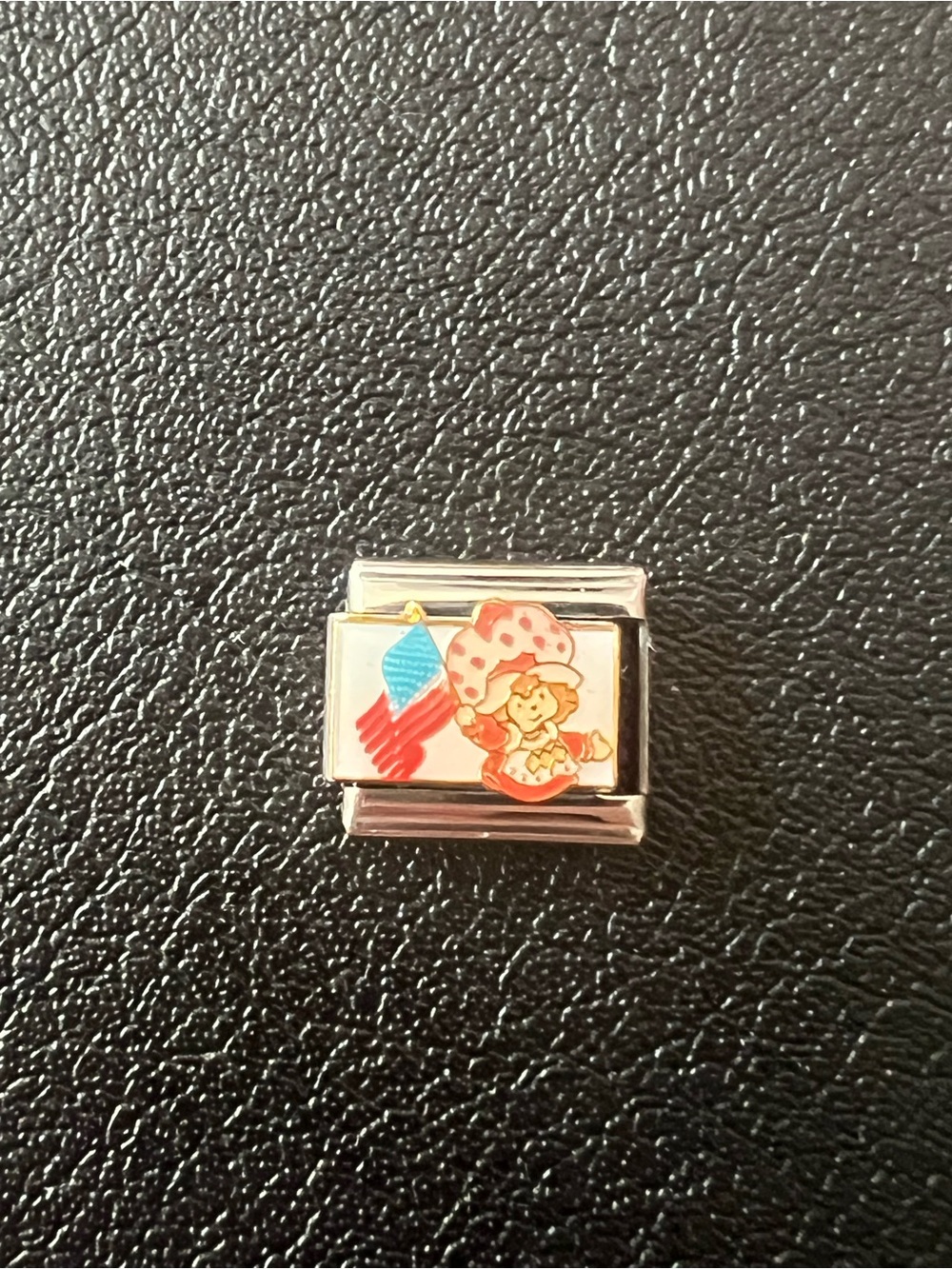 Strawberry shortcake Italian stainless steel charm